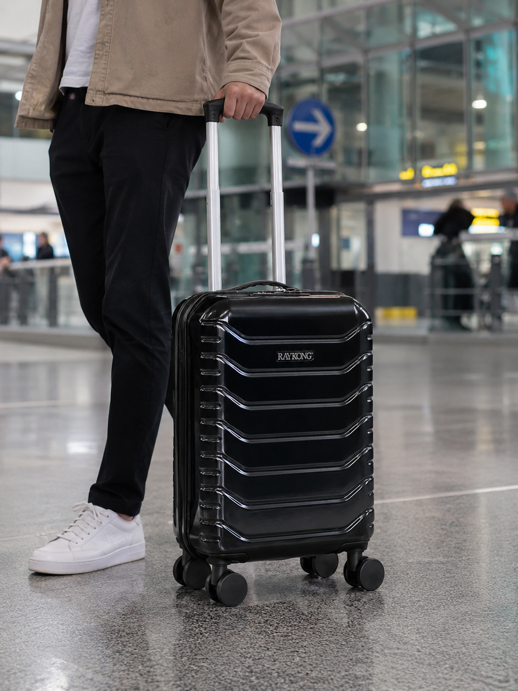Maleta para cabina con ruedas extraibles.