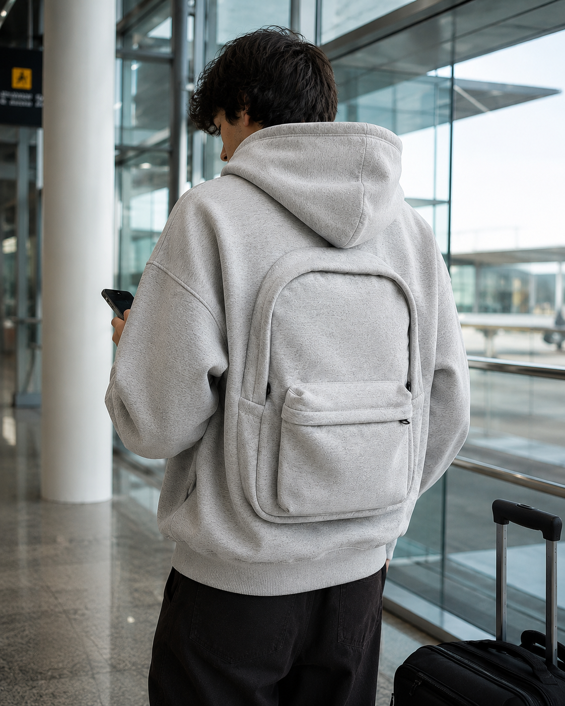 Sudadera Mochila para viaje